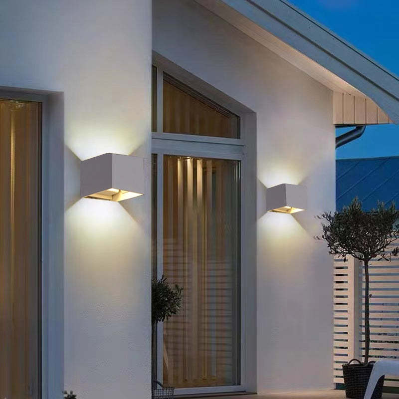 Vierkante LED Wandlamp Verstelbaar Binnen Buiten Modern Design Waterdicht IP65 Metaal Zwart Wit Grijs | Sulvida