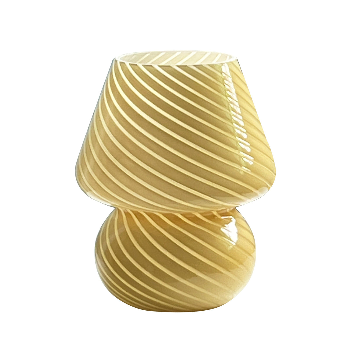 Glazen Paddenstoel Tafellamp USB Dimbaar Zwenkglas Sfeerlicht Nachtlampje Retro Art Deco Leeslamp Bedlampje | Sulvida