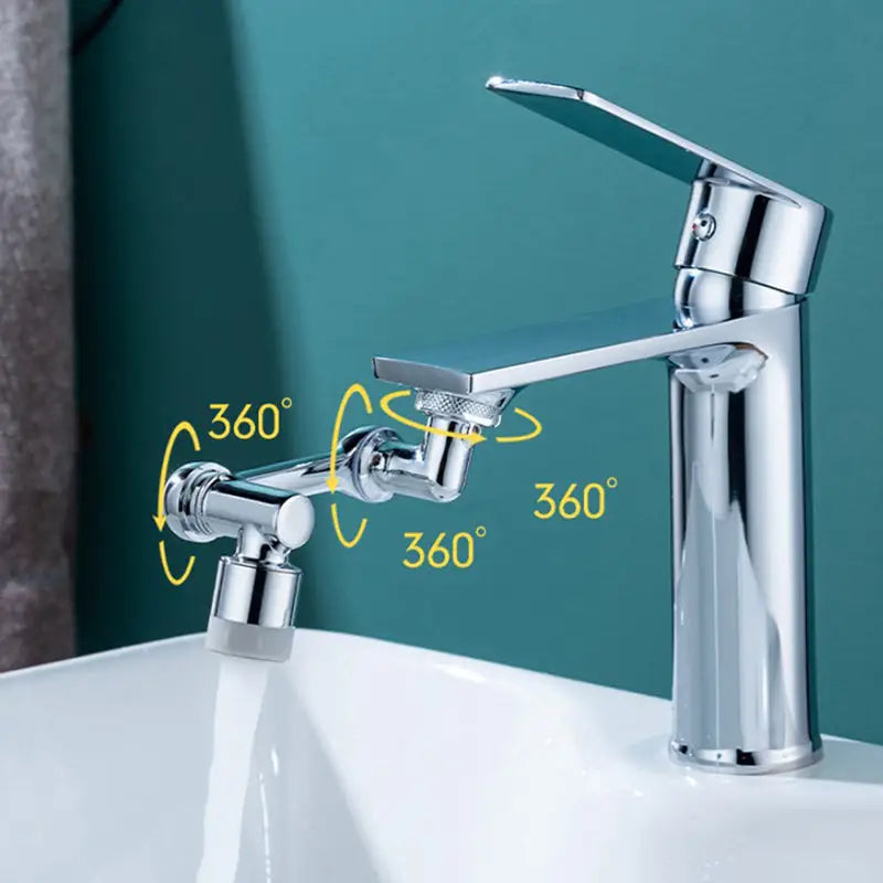 Universele Kraanopzetstuk 1080° Draaibaar met 4-Laags Filter Sproeierstuk Spatscherm Keuken Badkamer | Sulvida