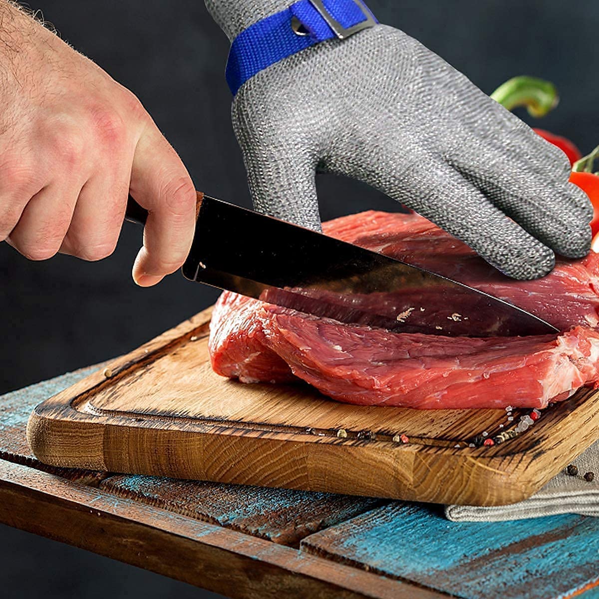 Anti-snij handschoenen RVS vleesverwerking veiligheid keuken en visserij beschermende werk snijbestendige handschoenen | Sulvida