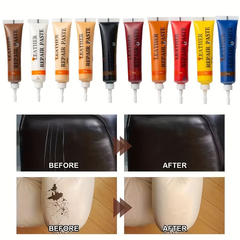 Kit de réparation du cuir pour meubles et sièges de voiture avec outils professionnels pour une restauration et une rénovation durables | Sulvida