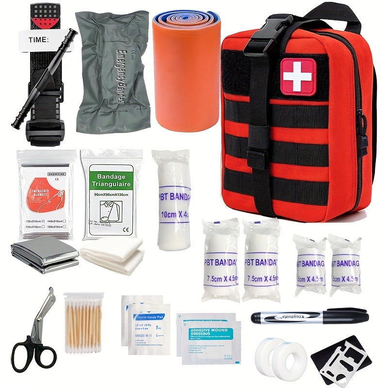 EHBO-kit met tourniquet – Complete reisverbandset voor outdoor, noodgevallen, eerste hulp thuis en camping | Sulvida