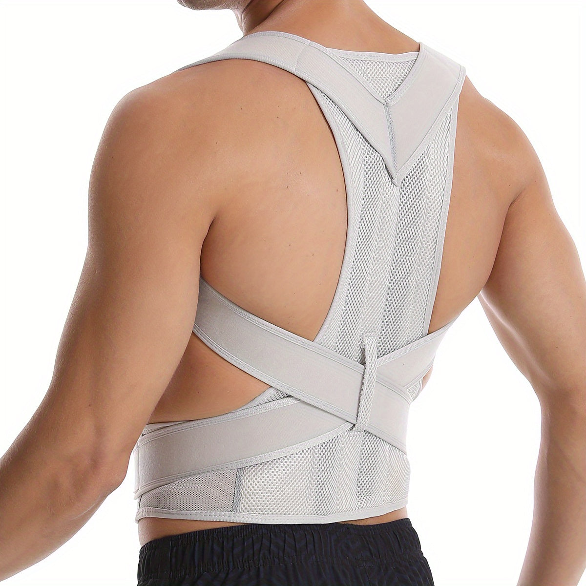 Verstelbare Rugbrace voor Verbeterde Houding S-XXL Ademend Neopreen Lendensteun Draagbaar Orthopedisch | Sulvida