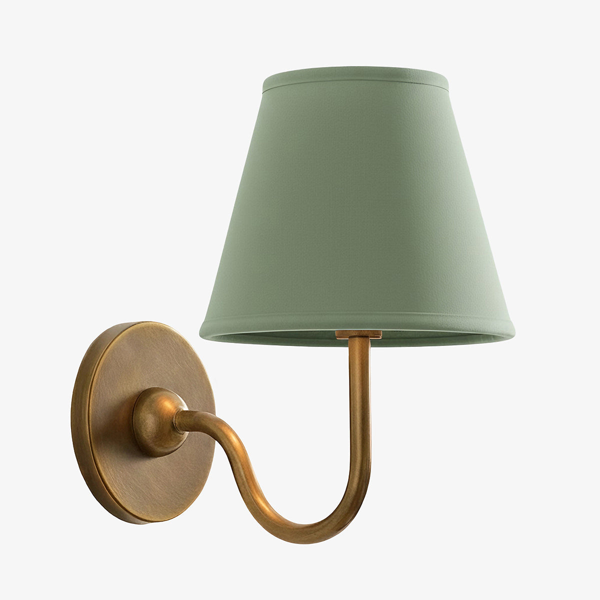 Wandlamp Linnen Kap Messing Armatuur Plissé of Glad Stof E12 Fitting Hardwired Decoratieve Verlichting | Sulvida
