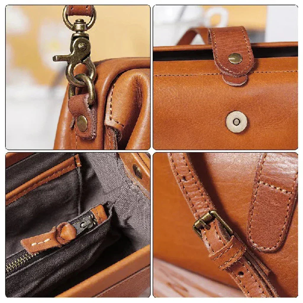 Handgemaakte Retro Schoudertas Vintage Leer Dames Crossbody Dagelijkse Accessoire Stijlvol Draagtas Mode | Sulvida