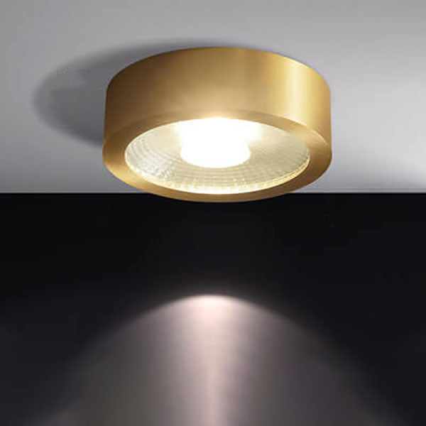 Plafondlamp rond koper ultradun LED geïntegreerd 8-12 cm directe montage warm wit koel wit voor hal woonkamer | Sulvida