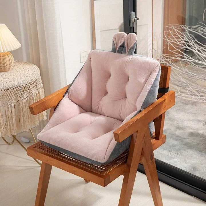 Coussin d’assise ergonomique avec dossier pour soutenir le coccyx et le bas du dos, 45x45 cm, confort au bureau | Sulvida