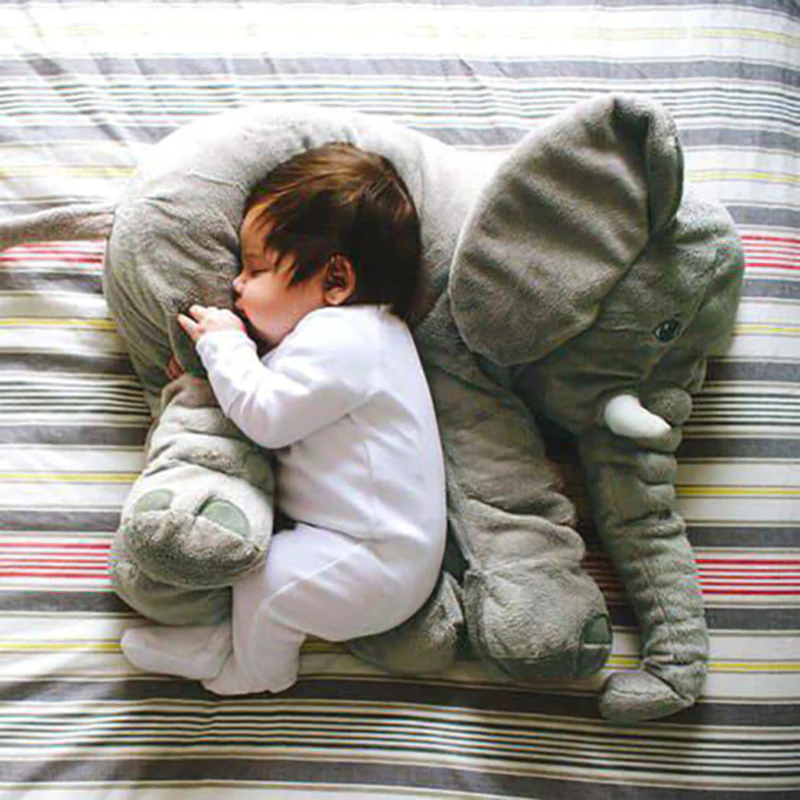 Olifant Knuffelkussen Baby – Zacht Knuffelkussen Pluche voor Rust en Comfort | Sulvida