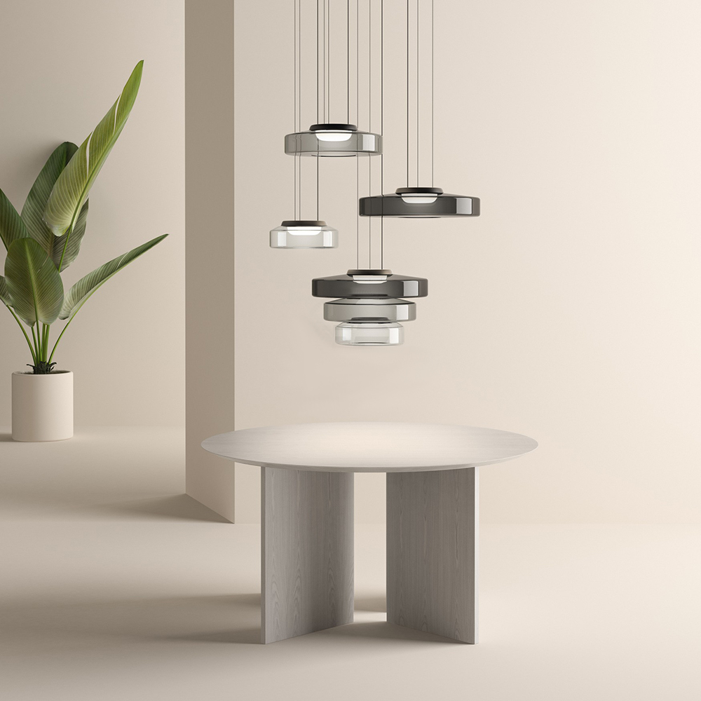 Glazen Hanglamp Bolvorm Minimalistisch Design Eetkamer Woonkamer Keuken Modern Interieur Amber Groen Grijs | Sulvida