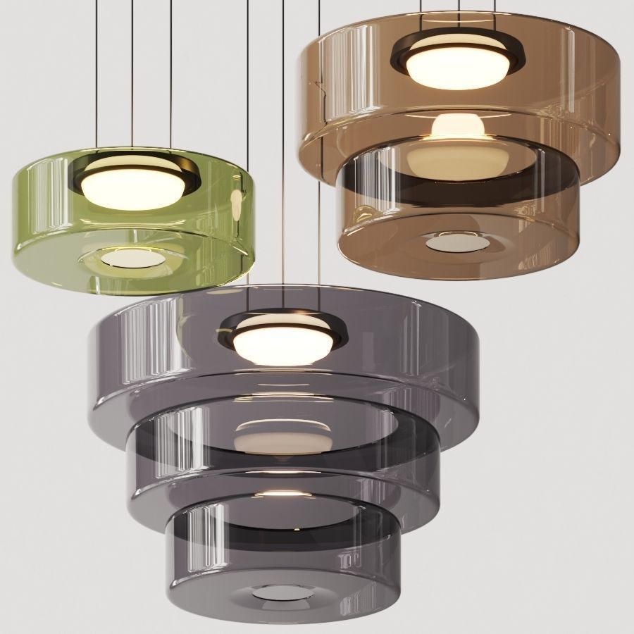 Glazen Hanglamp Bolvorm Minimalistisch Design Eetkamer Woonkamer Keuken Modern Interieur Amber Groen Grijs | Sulvida