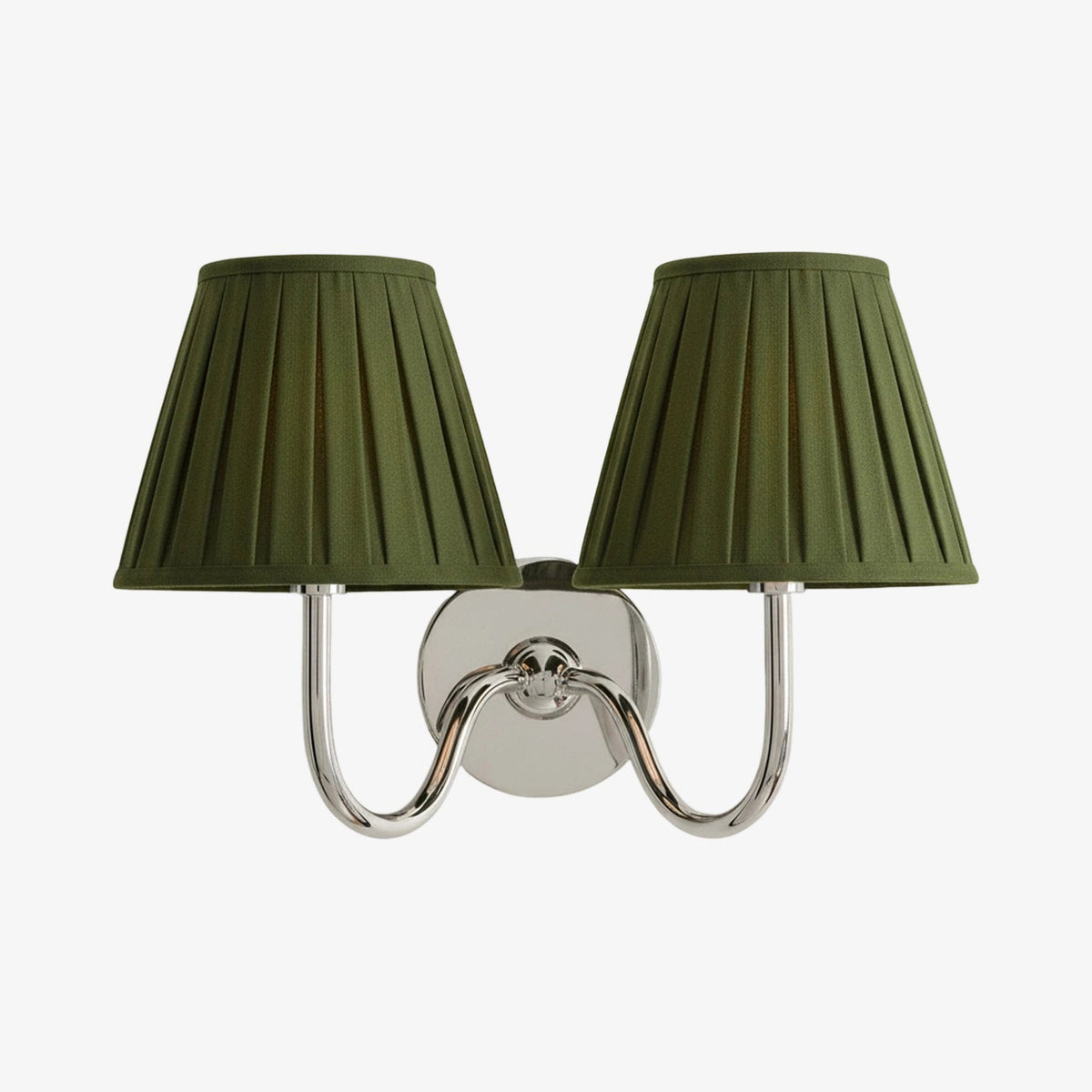 Wandlamp Linnen Kap Messing Armatuur Plissé of Glad Stof E12 Fitting Hardwired Decoratieve Verlichting | Sulvida