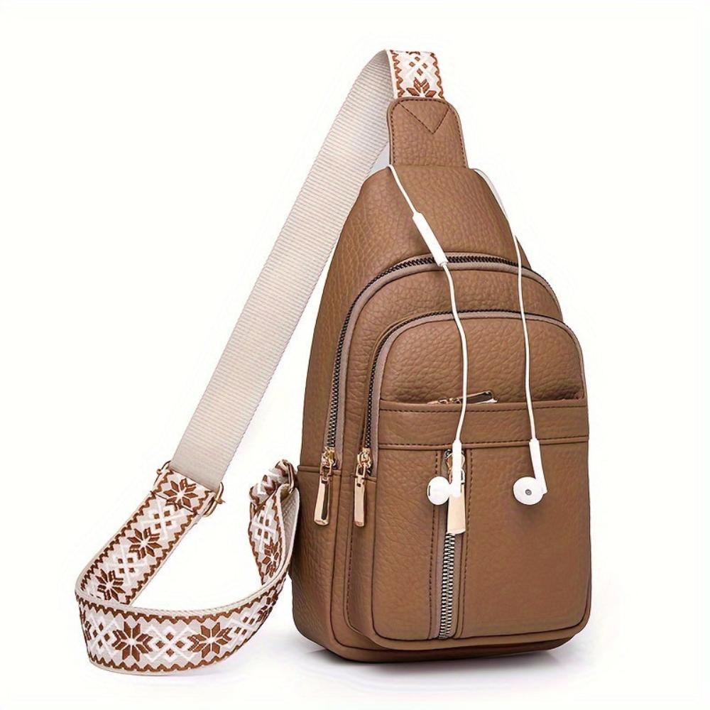 Vintage Crossbody Heuptas Leer Bruin Khaki Zwart Multifunctioneel voor Leisure Sport Reizen Organizer | Sulvida