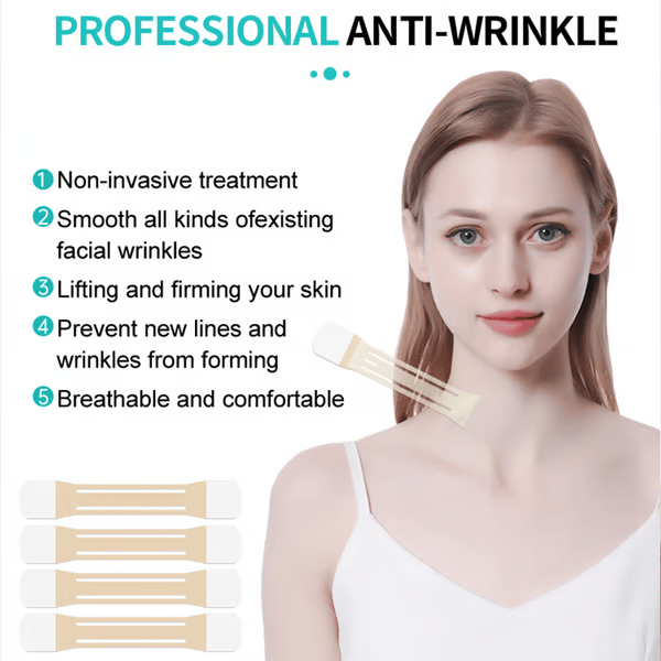 Halsstrakkers Instant Lifting Strips tegen Huidverslapping voor Strakke Halslijn Jonge Huid Anti-Aging | Sulvida
