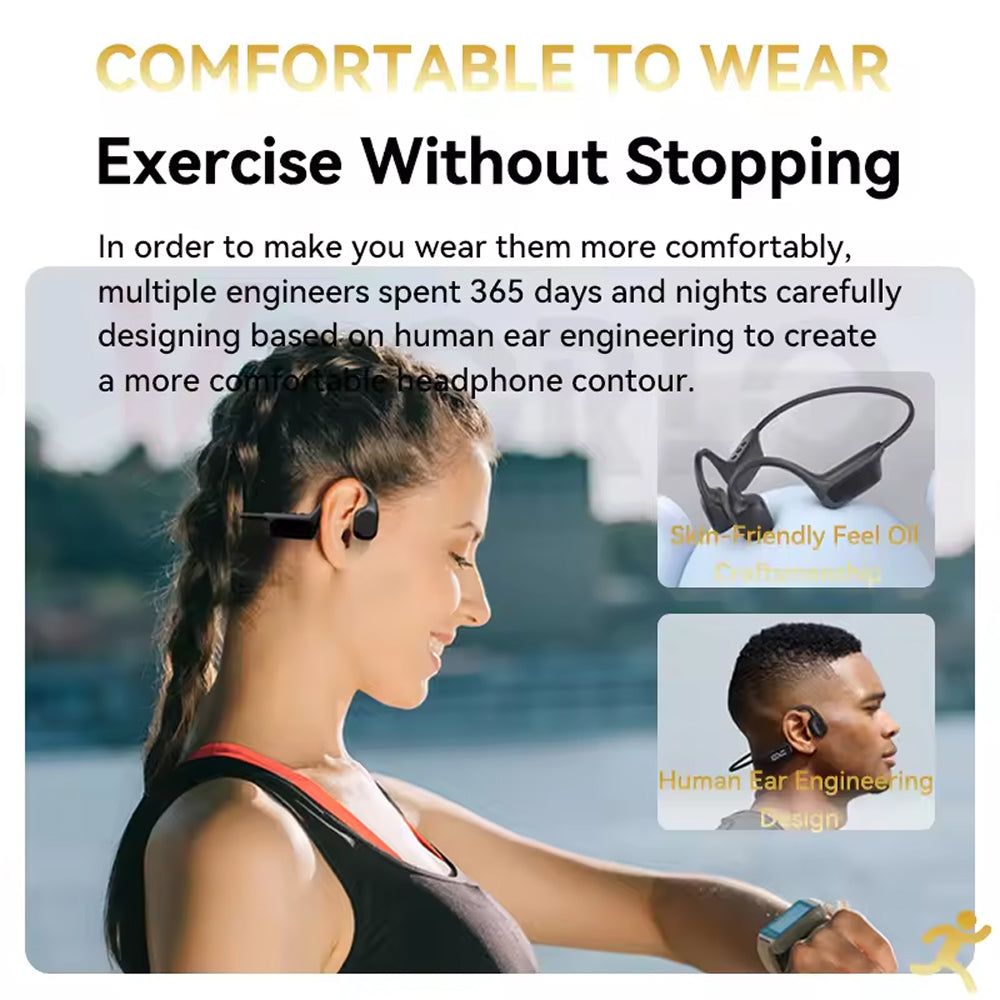 Casque audio sans fil pour la natation, 32GB, Bluetooth, étanche IPX8, à conduction osseuse, pour la natation, la course et le sport | Sulvida