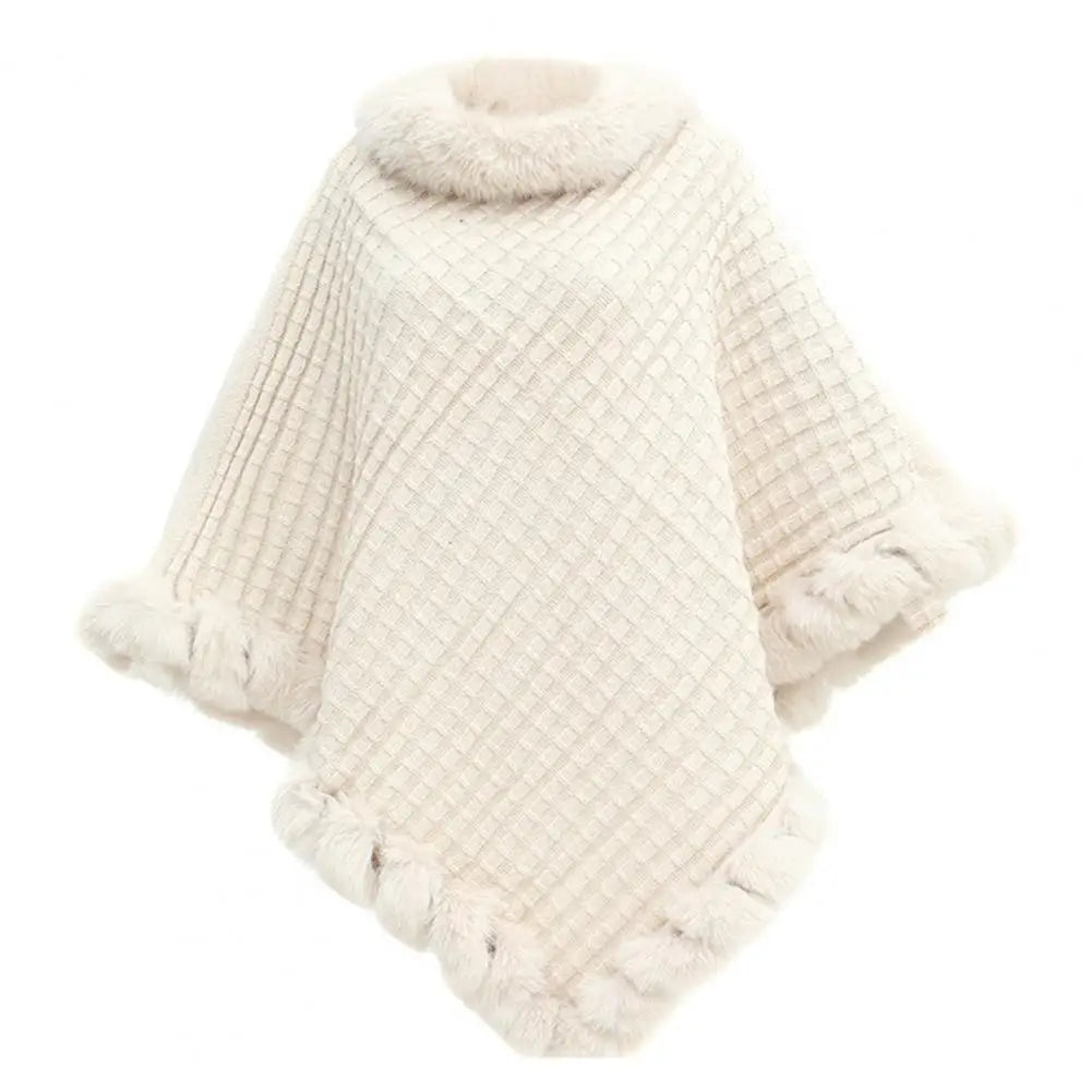 Nepbonten Omslagdoek voor Dames Elegante Winter Shawl met Losse Pasvorm Tijdloos Design Luxe Stola Warm | Sulvida