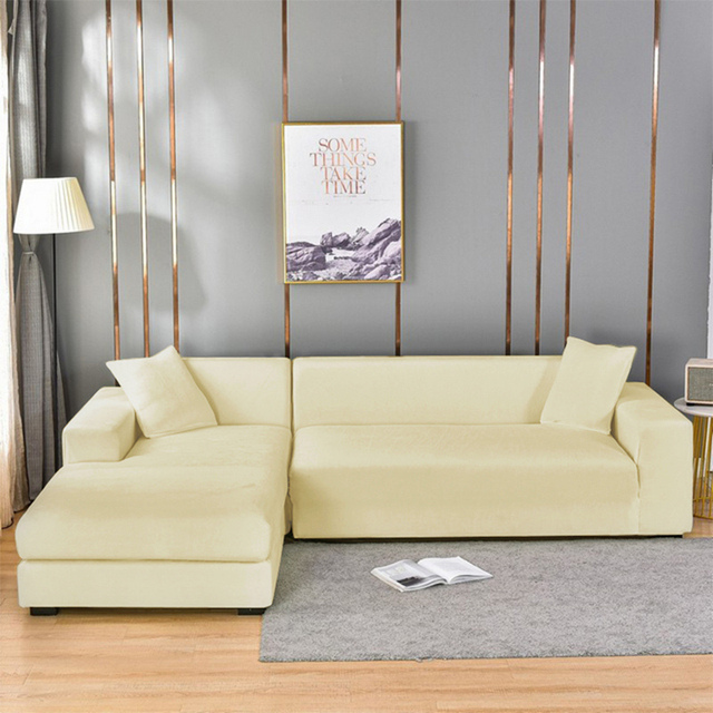Elastische Bankhoes Fluweel Volledige Bescherming 1-4 Zits Wasbaar Vlekbestendig Huisdieren Stretch Sofa Cover | Sulvida