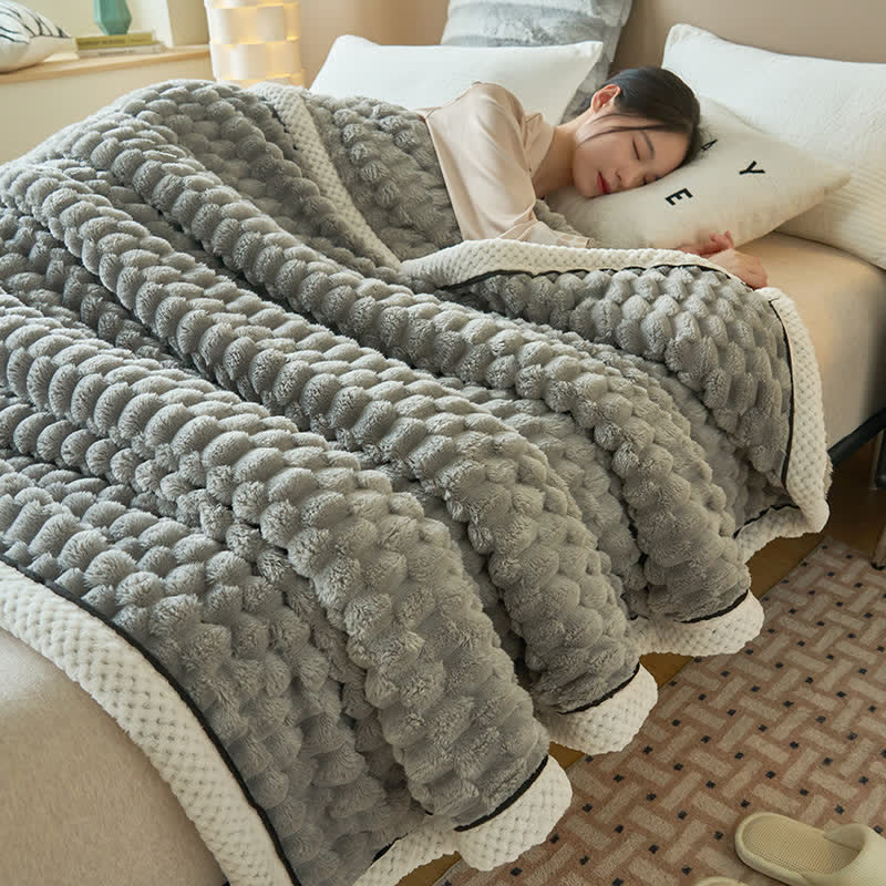 Omkeerbare Plaid Deken van Dikke Coral Fleece - Zachte Polyester voor Bank en Bed - Verkrijgbaar in 8 Kleuren en 2 Maten | Sulvida