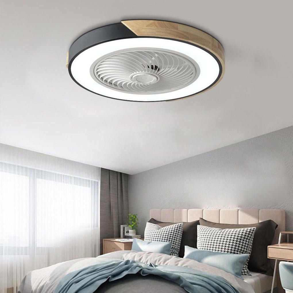 Plafondventilator met LED Verlichting Moderne Uitvoering met Afstandsbediening 72W 6 Standen Slaapkamer | Sulvida