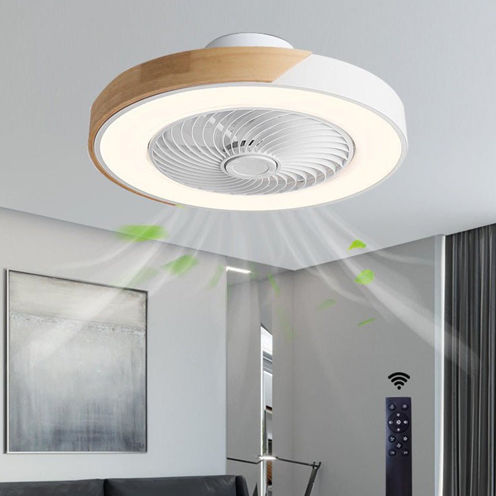 Plafondventilator met LED Verlichting Moderne Uitvoering met Afstandsbediening 72W 6 Standen Slaapkamer | Sulvida