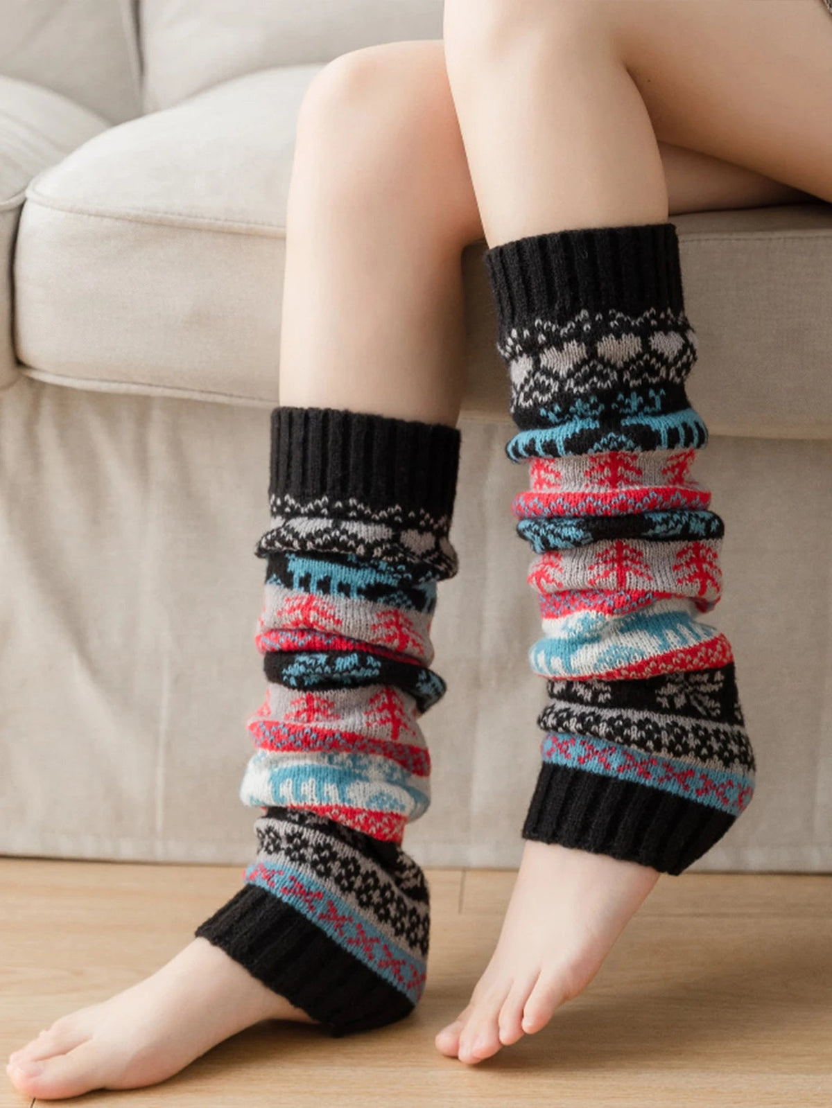 Gebreide Beenwarmers Herfst Winter – Zachte Acryl Legwarmers voor Dames en Meisjes – Warme Sokken Mode | Sulvida