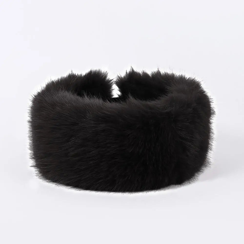 Fluffy Hoofdband Nepbont Oorwarmers Elastisch Winter Accessoire voor Dames Unisex Zacht Elegant Warm Comfortabel | Sulvida