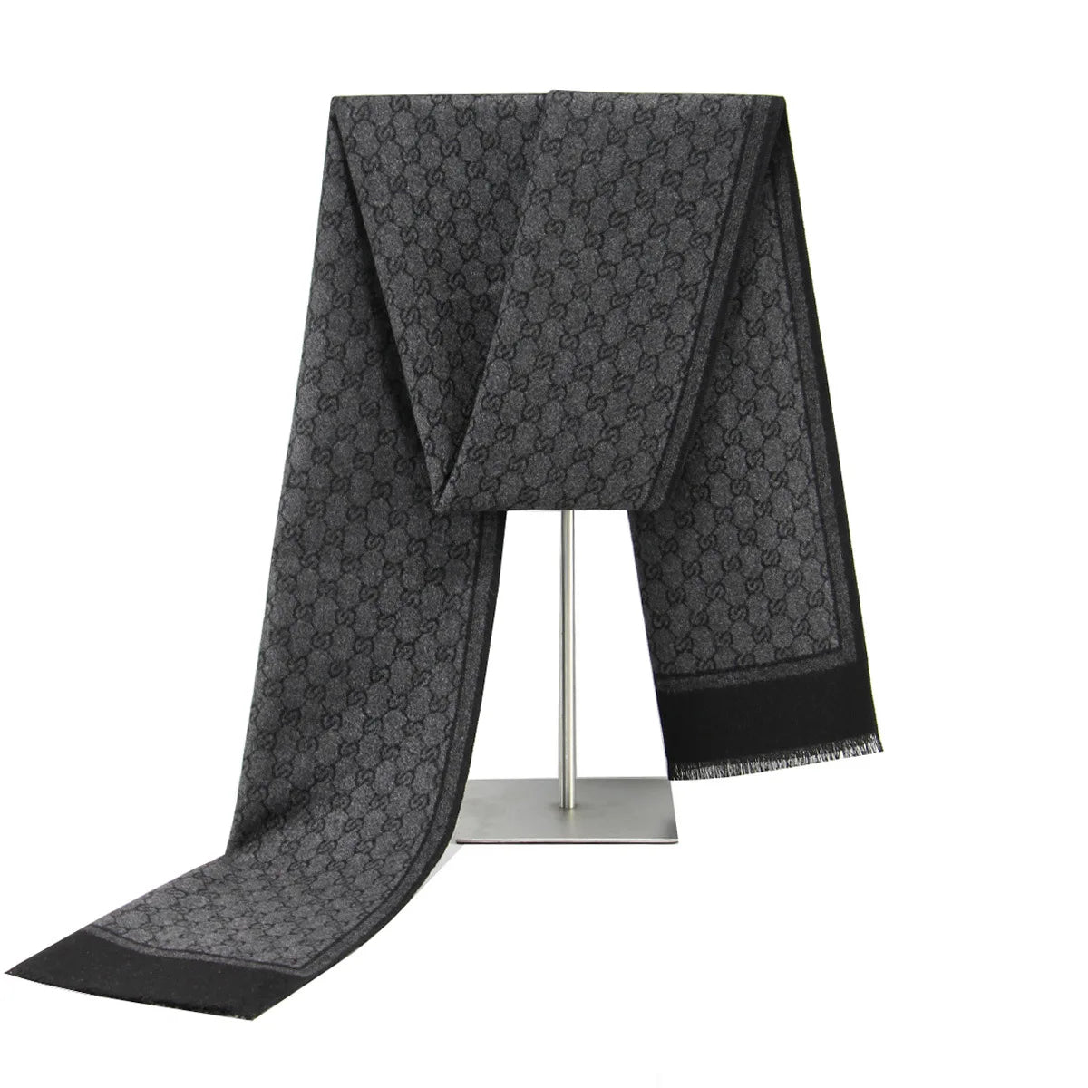 Wintersjaal Kasjmierzacht Patroon met Franjes Warm Elegant Stijlvol Accessoire voor Dagelijks Gebruik Comfort | Sulvida