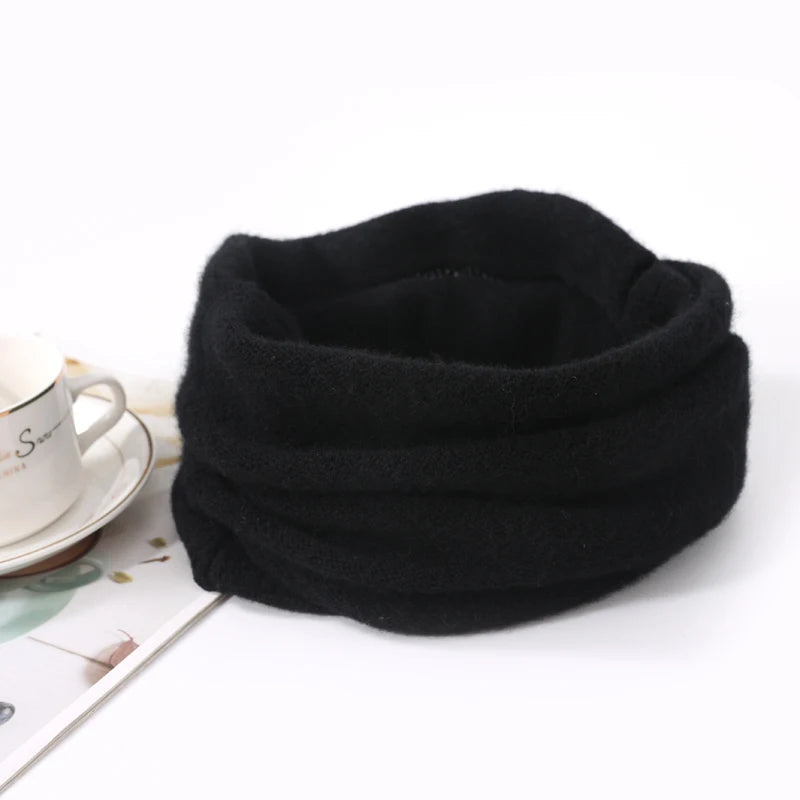 Merinoswollen Col-Sjaal Dameskraag Winterwarmer Winddicht Nekbeschermer Zachte Loop Herfst Winter Gebreid | Sulvida