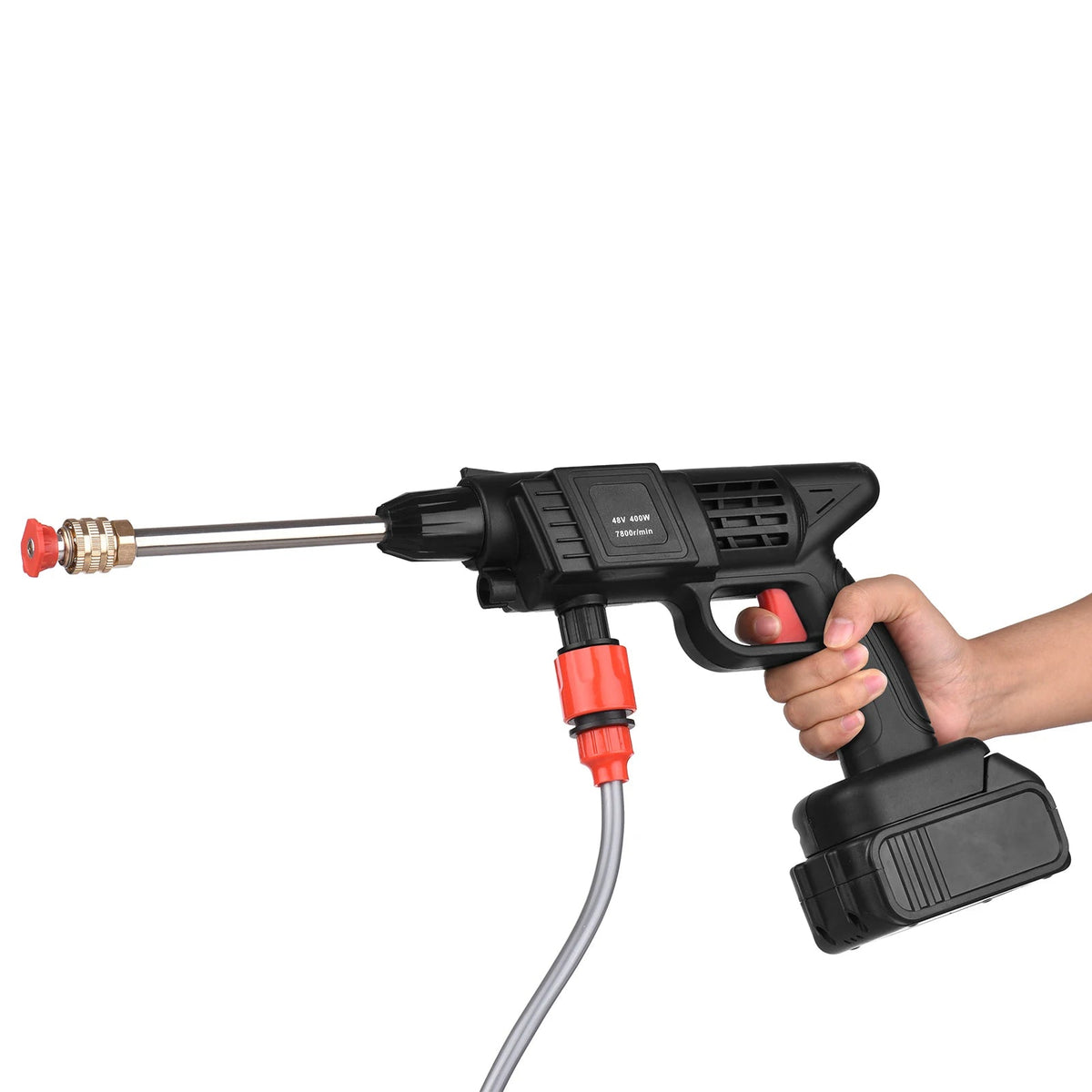 Pulvérisateur haute pression sans fil 70 Bar 1500W, sans batterie, rechargeable, nettoyeur haute pression sans fil, outil de jardinage - Sulvida