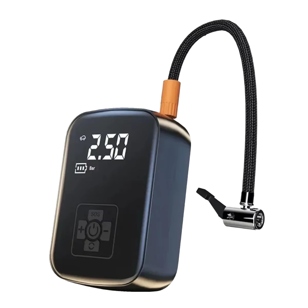 Gonfleur de pneus sans fil avec double compresseur 70L/min, contrôle automatique de la pression par IA, écran numérique, voiture et vélo | Sulvida