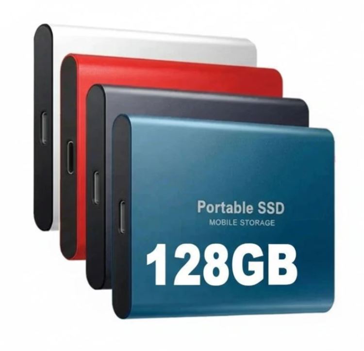 Externe SSD USB-C Opslagschijf 128GB Hoge Snelheid 1050MB/s Draagbare Solid-State Drive Compatibel Windows macOS Linux Compact Robuust | Sulvida