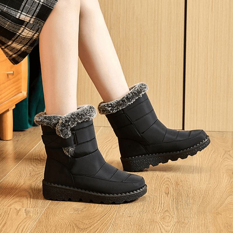 Waterdichte Winterlaarzen met Bontvoering Dames Heren Warm Comfortabel Antislip Snowboots Winterschoenen | Sulvida