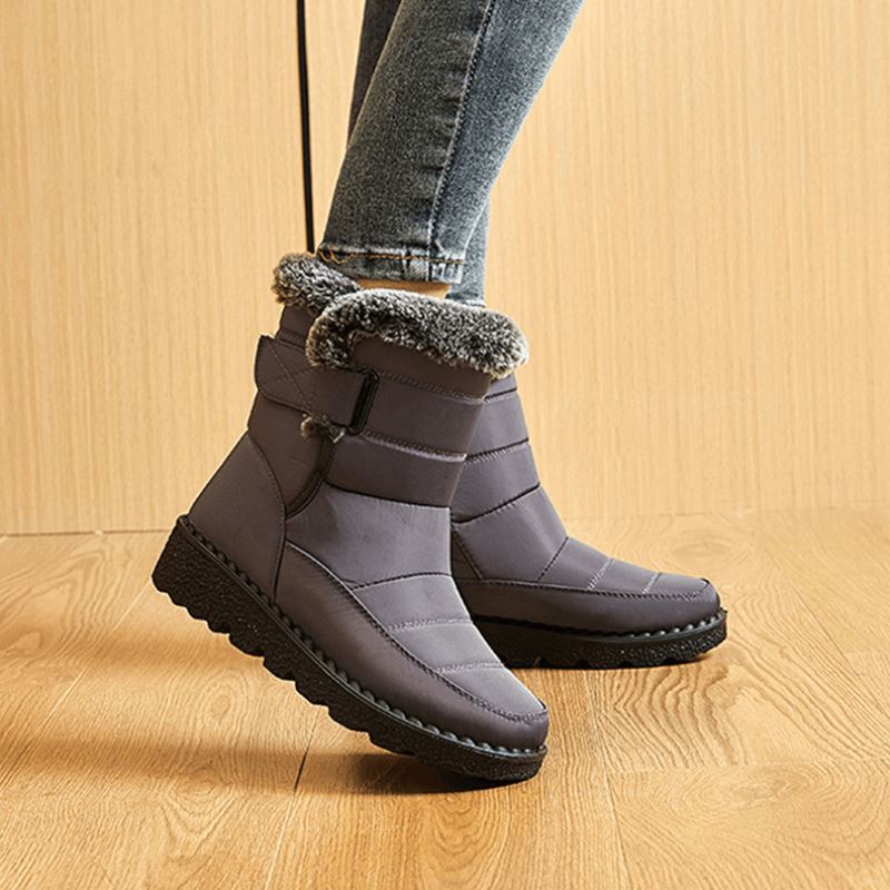 Waterdichte Winterlaarzen met Bontvoering Dames Heren Warm Comfortabel Antislip Snowboots Winterschoenen | Sulvida