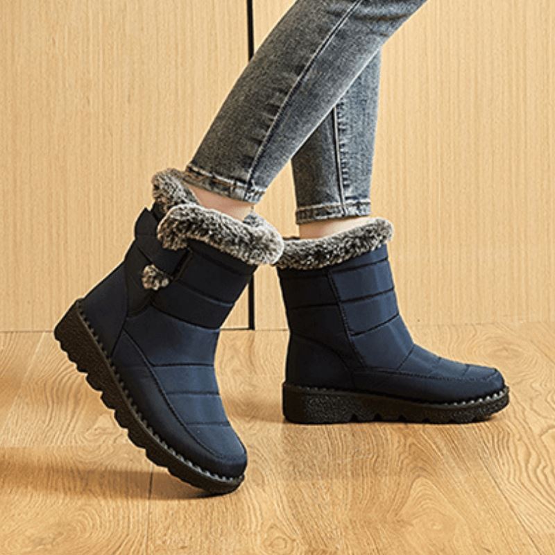 Waterdichte Winterlaarzen met Bontvoering Dames Heren Warm Comfortabel Antislip Snowboots Winterschoenen | Sulvida