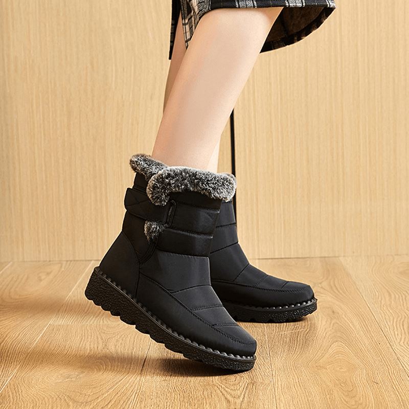 Waterdichte Winterlaarzen met Bontvoering Dames Heren Warm Comfortabel Antislip Snowboots Winterschoenen | Sulvida