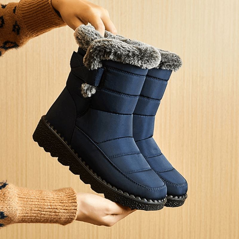 Waterdichte Winterlaarzen met Bontvoering Dames Heren Warm Comfortabel Antislip Snowboots Winterschoenen | Sulvida