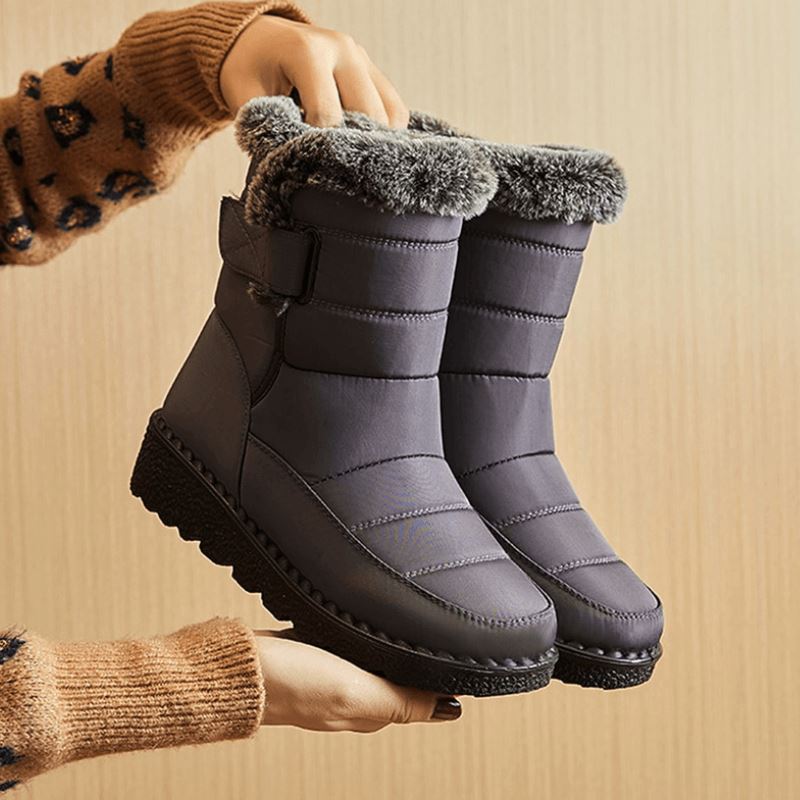 Waterdichte Winterlaarzen met Bontvoering Dames Heren Warm Comfortabel Antislip Snowboots Winterschoenen | Sulvida