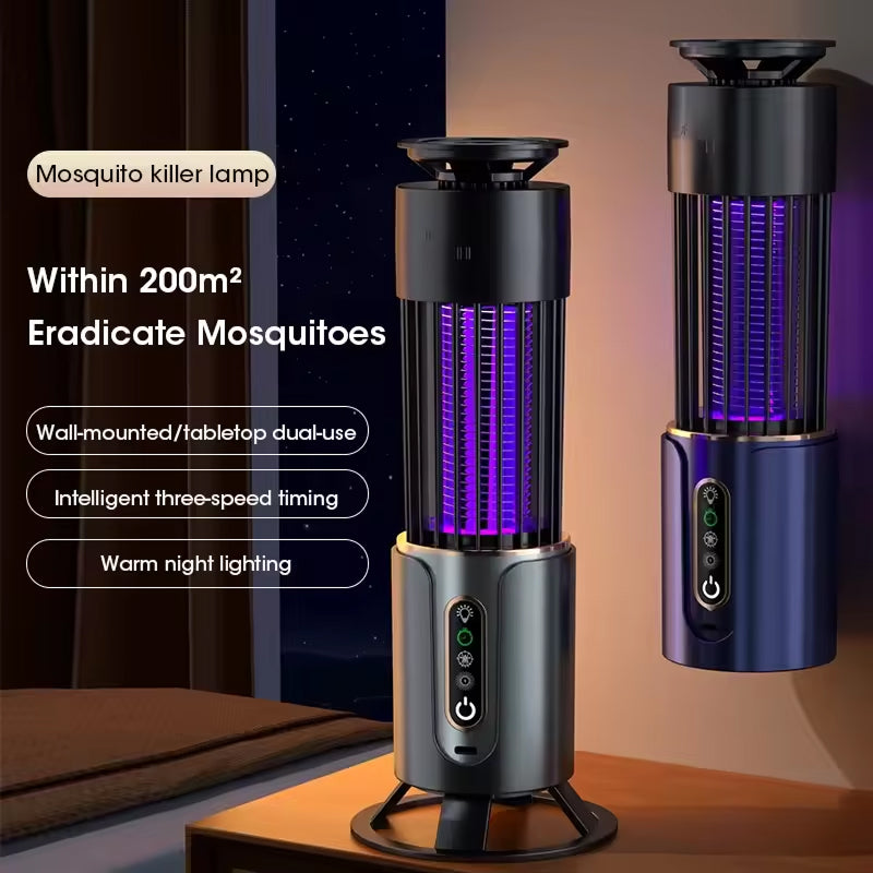 Piège électrique à insectes rechargeable par USB, avec lumière UV pour lutter efficacement contre les moustiques à l’intérieur et à la maison | Sulvida