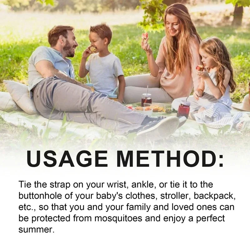 Bracelet portable anti-moustiques à ultrasons, sans produits chimiques, répulsif anti-insectes pour l’extérieur, le jardin, le camping et les voyages, pour enfants - Sulvida