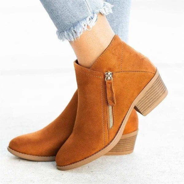 Orthopedische Damesschoenen van Leer met Zijrits – Comfortabel en Steunend | Sulvida
