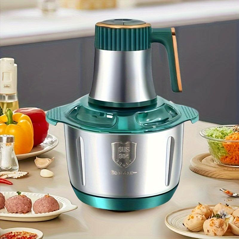 Elektrische Groentesnijder RVS 5L 5000 RPM Multifunctionele Foodprocessor Keukenhulp met Blauwe Greep | Sulvida
