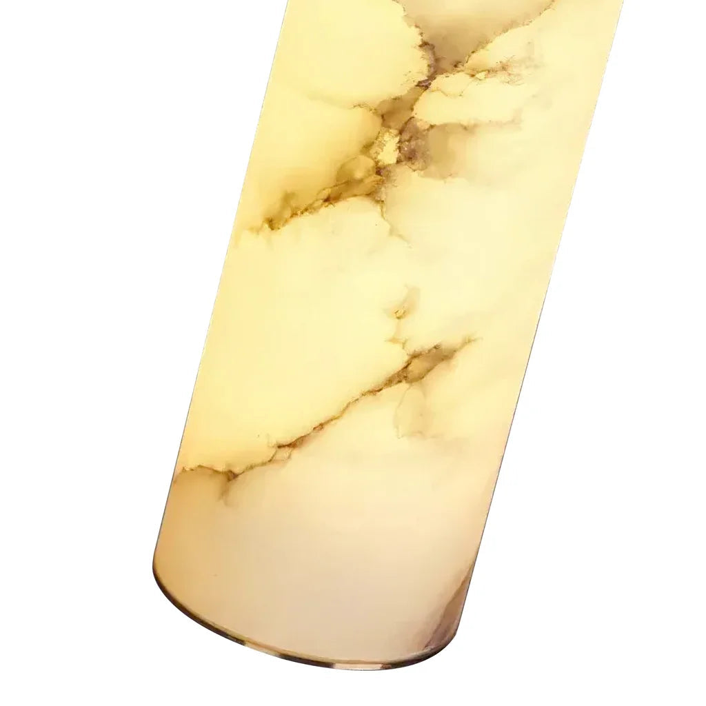 Hanglamp Natuursteen Cilinder Messing LED Buismodel Eettafel Keuken Woonkamer Scandinavisch Modern Design | Sulvida