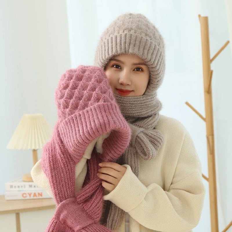 Cagoule avec protection des oreilles et chauffe-visage et oreilles intégré Accessoire d'hiver pour les activités de plein air par temps froid | Sulvida