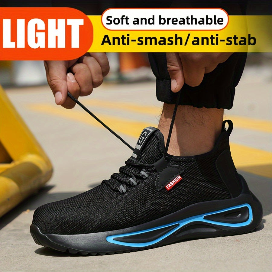Lichtgewicht Werkschoenen voor Heren met Stalen Neus en Ademend Mesh – Antislip Veiligheidsschoenen | Sulvida