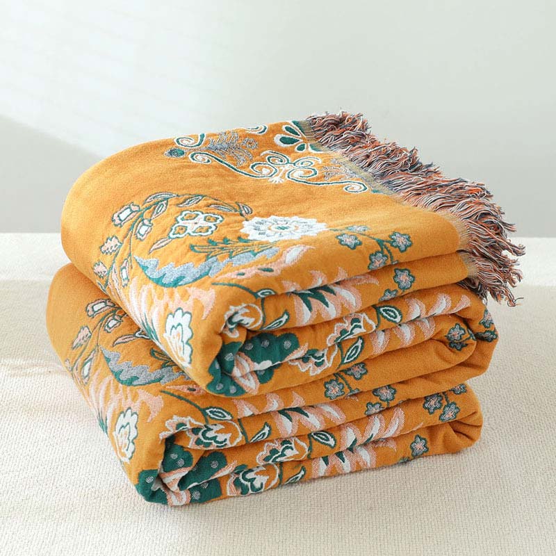 Omkeerbare Quilt met Bloemenpatroon Lichtgewicht Ademend Dekbed Dubbelzijdig Multifunctioneel 150x200 tot 230x250cm voor Alle Seizoenen | Sulvida