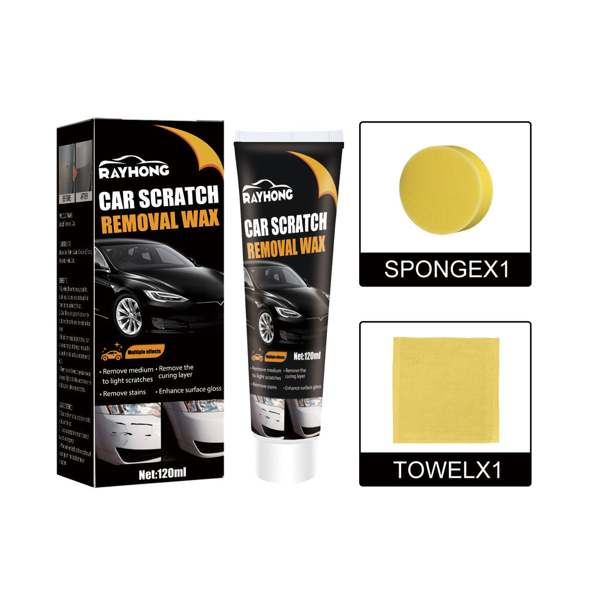 Krasverwijderaar voor auto's – herstelwax krasvuller herstelt lichte krassen carrosserie – Car Scratch Remover | Sulvida