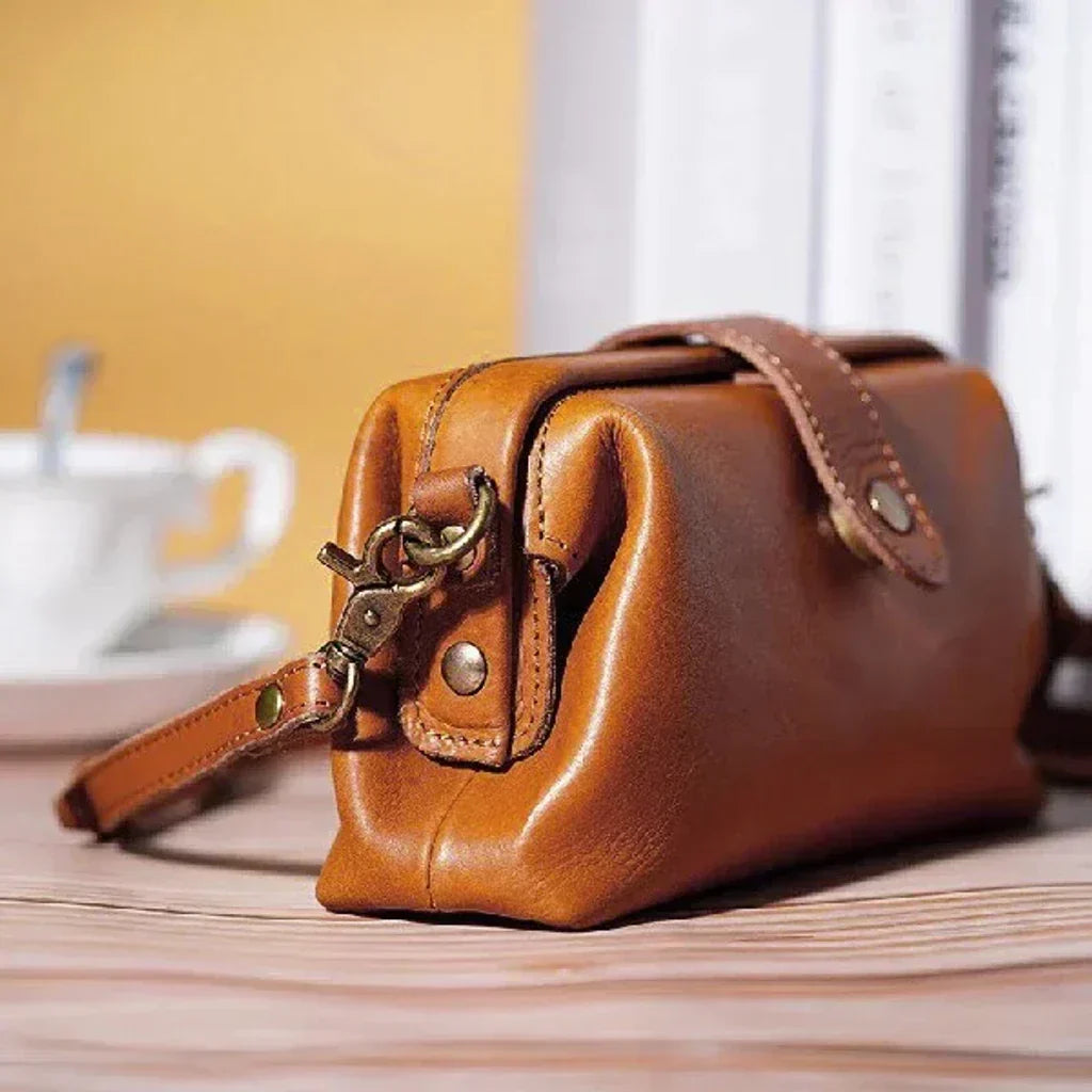 Handgemaakte Retro Schoudertas Vintage Leer Dames Crossbody Dagelijkse Accessoire Stijlvol Draagtas Mode | Sulvida