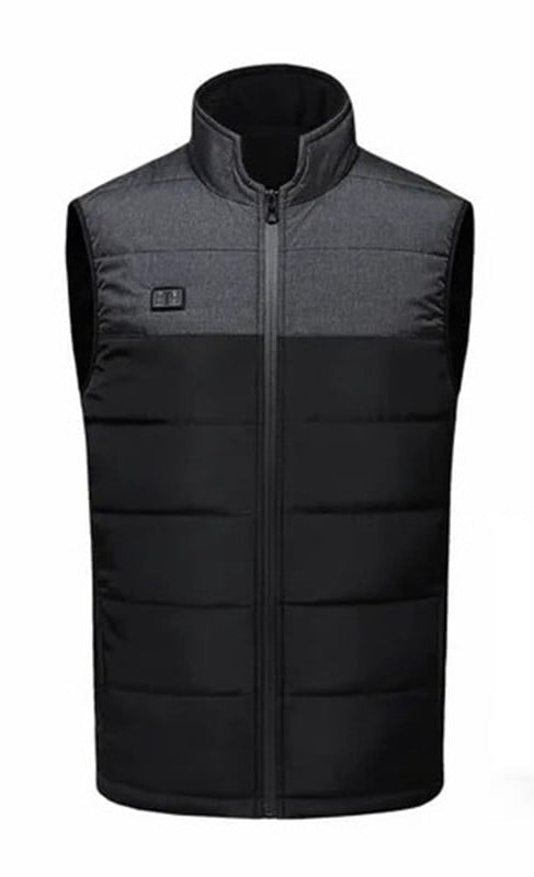 Verwarmbaar vest dames en heren nylon waterdicht verwarmend bodywarmer herfst winter unisex USB oplaadbaar | Sulvida