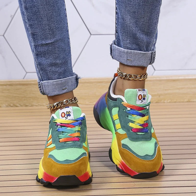 Luchtige Dames Sneakers met Flexibele Pasvorm en Demping – Ademend Sportief Design voor Dagelijks Gebruik | Sulvida