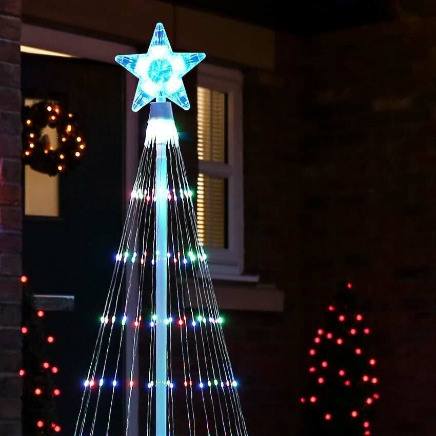 Kerstverlichting Boom LED Meerkleurig Buiten Lichtshow Animatie 150 LED IP44 Waterbestendig Tuin Decoratie | Sulvida