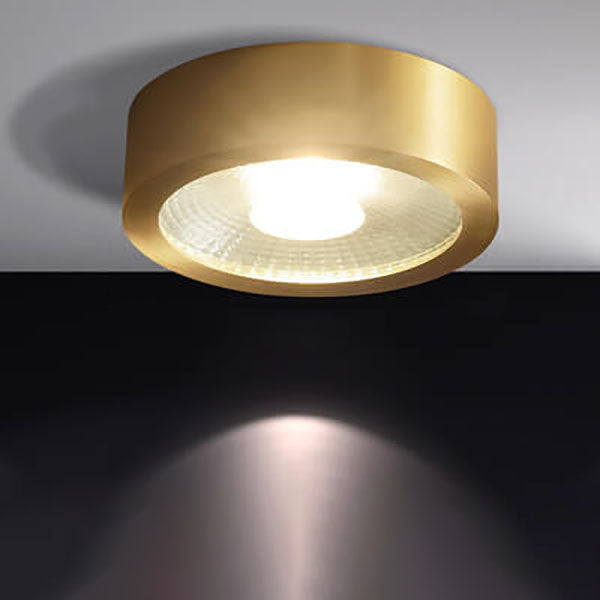 Plafondlamp rond koper ultradun LED geïntegreerd 8-12 cm directe montage warm wit koel wit voor hal woonkamer | Sulvida